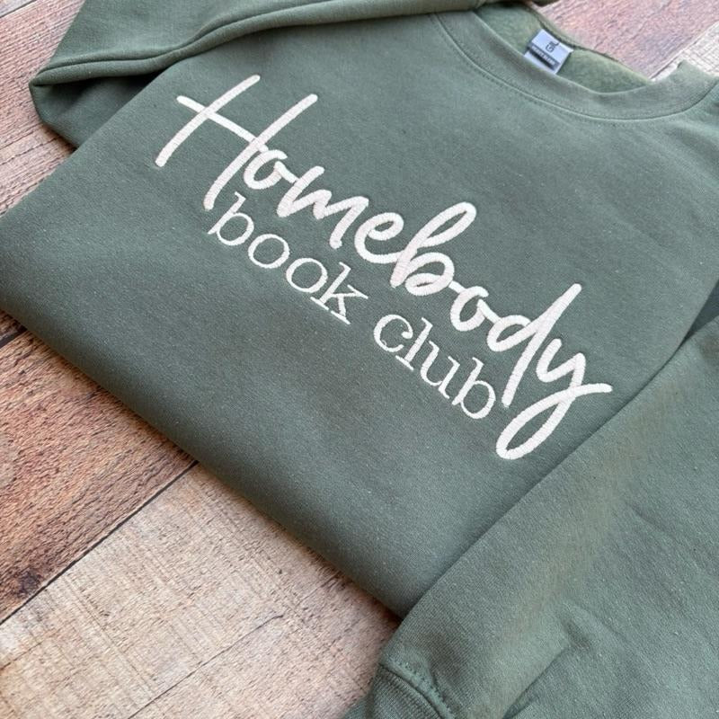 Homebody Book Club Booktok Comfy Crewneck Sweatshirt T-Shirts, Hoodie | WearSparks.com