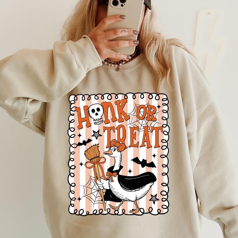 Honk Or Treat Shirt ~ Unisex Apparel Relaxed Fit Printed In The USA Clothing Womenswear Casual Comfort Cotton Top Athletic Boho Chic