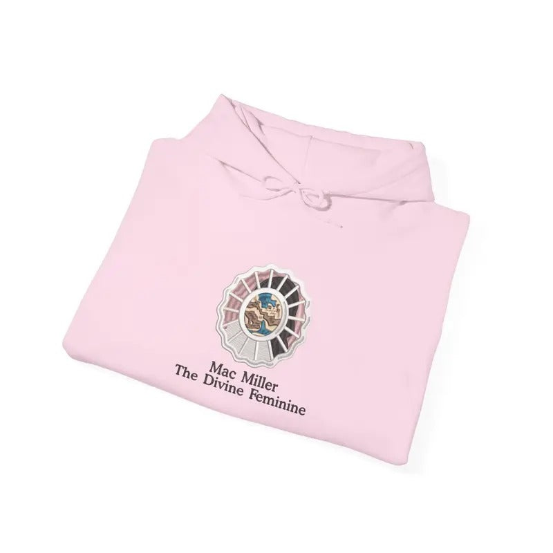 The Divine Feminine Mac Miller Embroidered Sweatshirt/Hoodie | Unisex Hoodie Sweatshirt | Gift For Mac Miller Fan