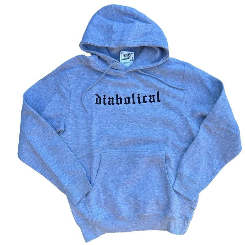 Hoodie Diabolical - Unisex Long Sleeve Pullover with Machine Washable Care Instructions Sweatshirts T-Shirts