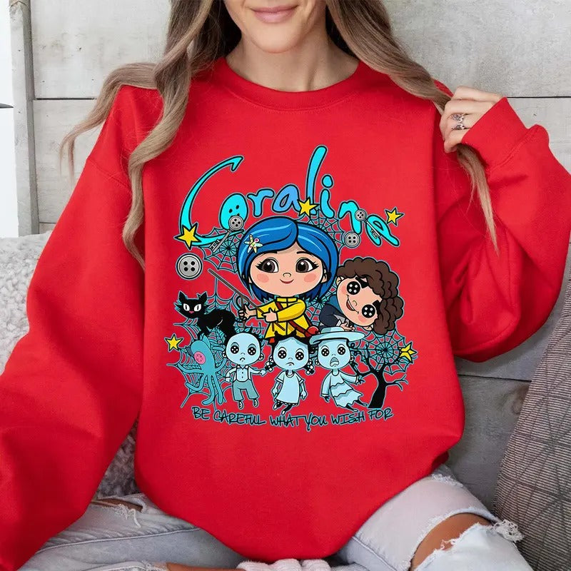 Horror Coraline Movie Shirt, Halloween Coraline Shirt, Coraline Movie, Halloween 2024 Shirt, Fantasy Film Shirt