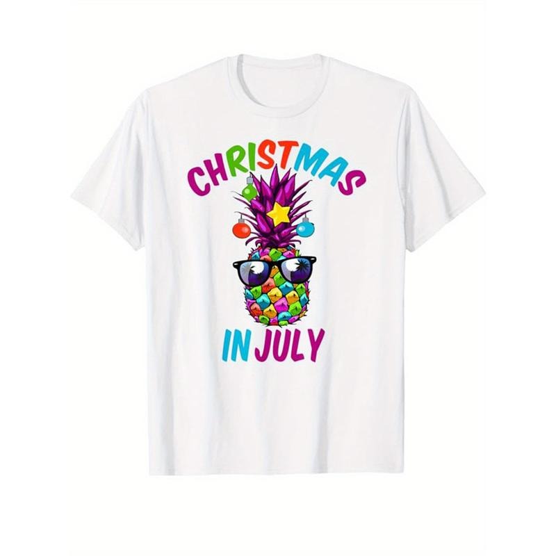 Horse Print Men's Cotton Top, Casual Short Sleeve Crew Neck T-shirt, Men's Clothing For Outdoor made in usastyle{n002}3