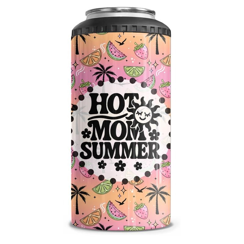Hot Mom Summer Can Cooler Tumbler Combo T-Shirts, Hoodie, Sweatshirt | WearSparks.com