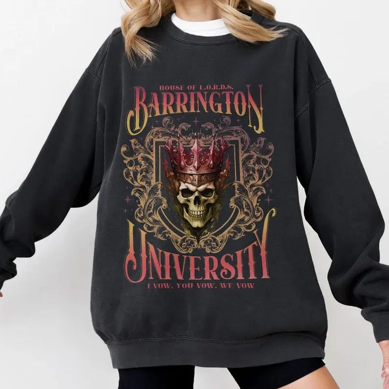 House Of Lords Barrington University Comfort Colors Sweatshirt | Shirt For The Ritual's Fan Sweatshirt | Dark Romance Novel Lover Sweatshirt