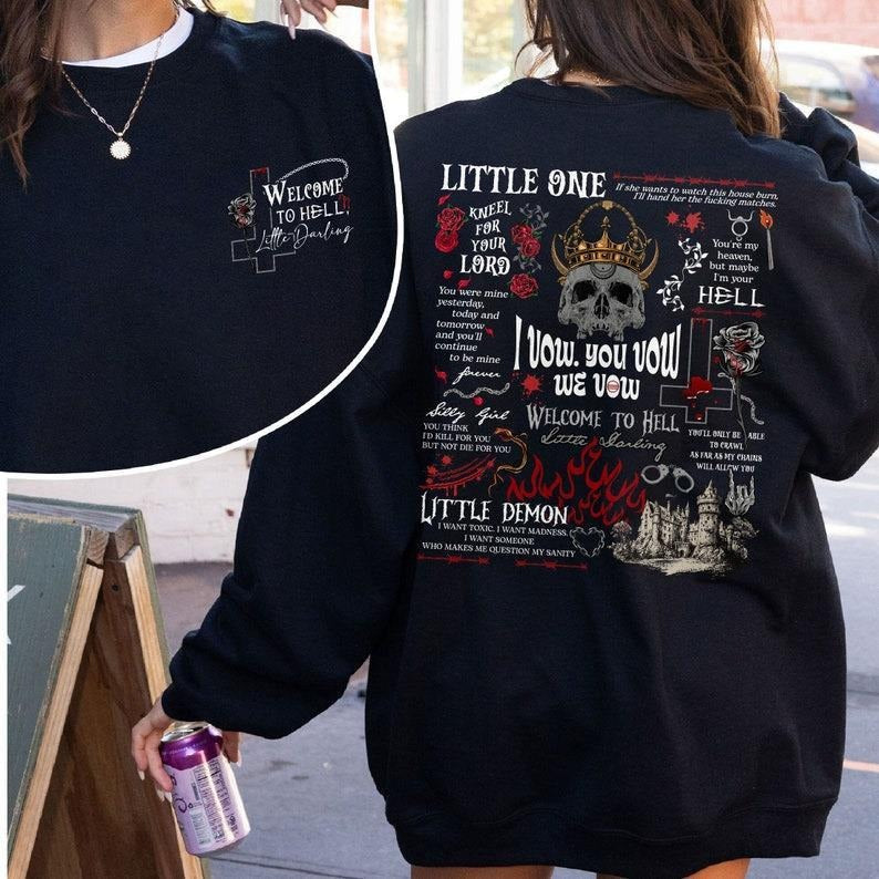 House of Lords Sweatshirt, The Ritual Book Hoodie, Dark Romance Book Club Shirt, Dark Academia, Morally Grey Book Club Womenswear Soft Crewneck Pullover Long Sleeves Graphic Fabric Sweater