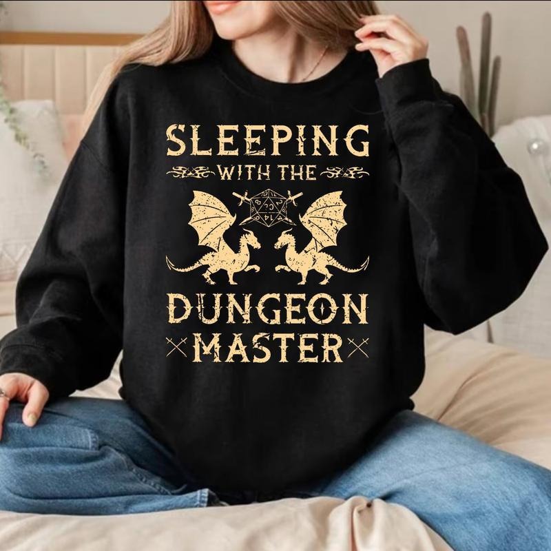 Houses and Humans D&D T-shirt Sweatshirt Hoodie, Sleeping With the Dungeon Master Shirt, Dnd Houses And Humans Parody Dungeons Roleplay Game Sweatshirt Hoodie, Dungeons And Dragons Gift, DND Tee, Roll High or Die Shirt