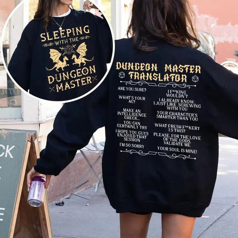 Houses and Humans D&D T-shirt Sweatshirt Hoodie, Sleeping With the Dungeon Master Shirt, Dnd Houses And Humans Parody Dungeons Roleplay Game Sweatshirt Hoodie, Dungeons And Dragons Gift, DND Tee
