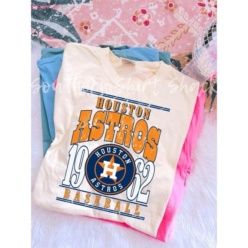 Houston Astros Baseball Season T Shirt | Ivory comfort colors t shirt