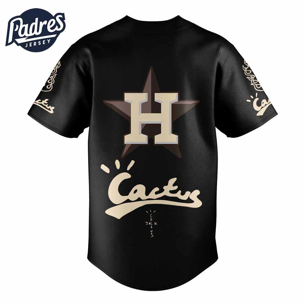 Houston Astros Cactus Jack Foundation Black Baseball Jersey - Padres Jersey Oasis: Elevate Your Baseball Style Game