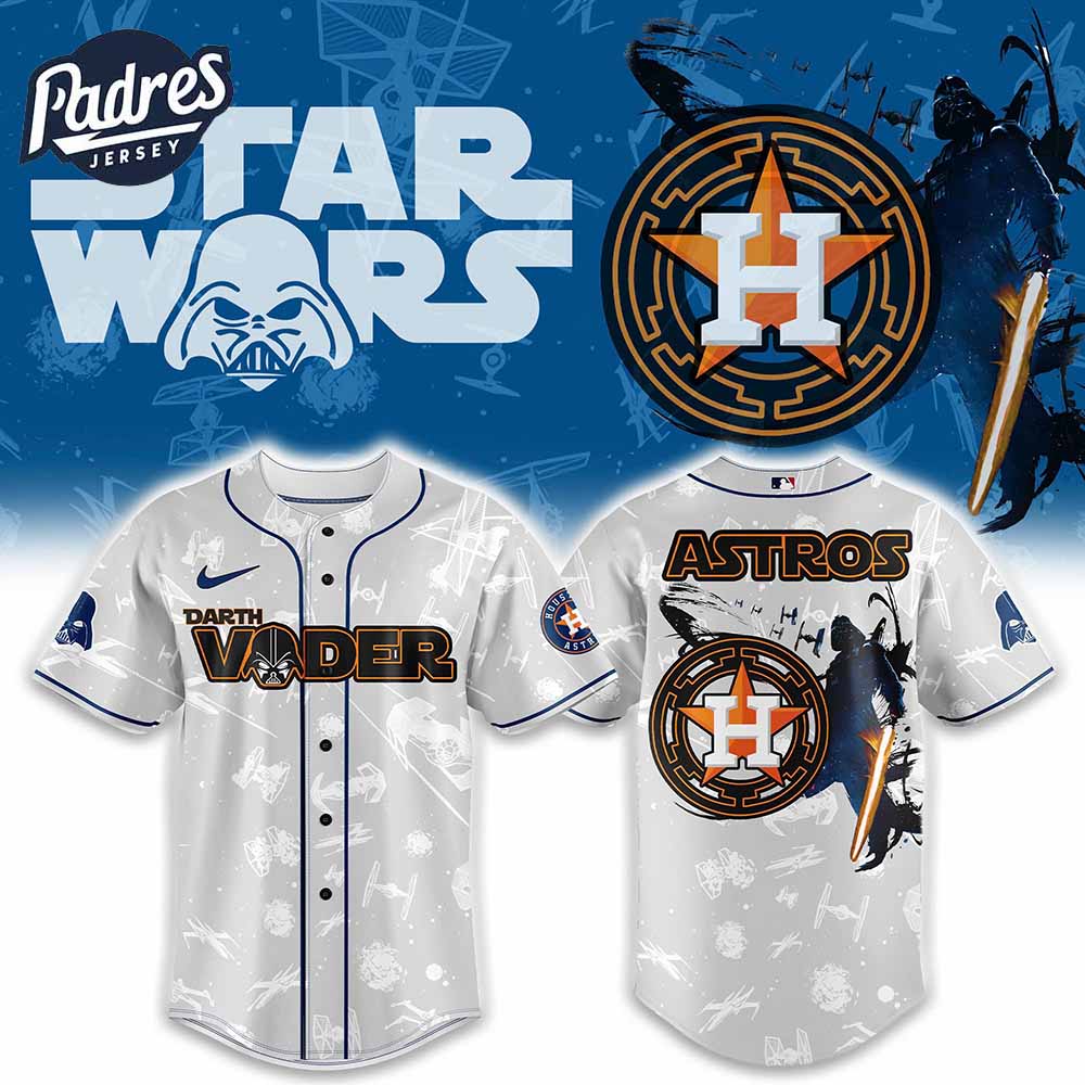 Houston Astros MLB x Darth Vader Is Anakin Baseball Jersey - Padres Jersey Oasis: Elevate Your Baseball Style Game