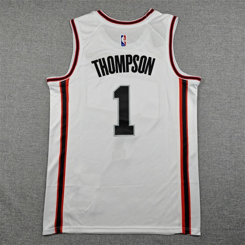 Houston Rockets #1 Amen Thompson 25 Rockets 1 White City Edition Style 1