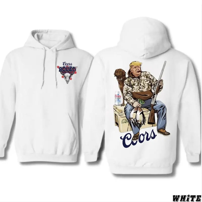 Hunter Trump With Michelob Ultra 2 Siders Hoodies, Trump and Your Hunt Dog, Hunting Season, All Colors Hoodie for Men and...