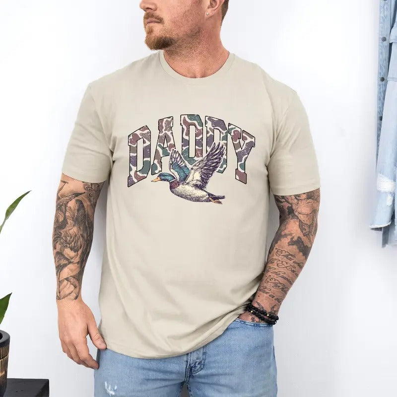 Hunting Dad Shirt, Duck Hunting Shirt, Mallard Duck Shirt, Father's Day Gift, Daddy of Hunters, Camo Dad Shirt, Hunting Season, Daddy Shirt