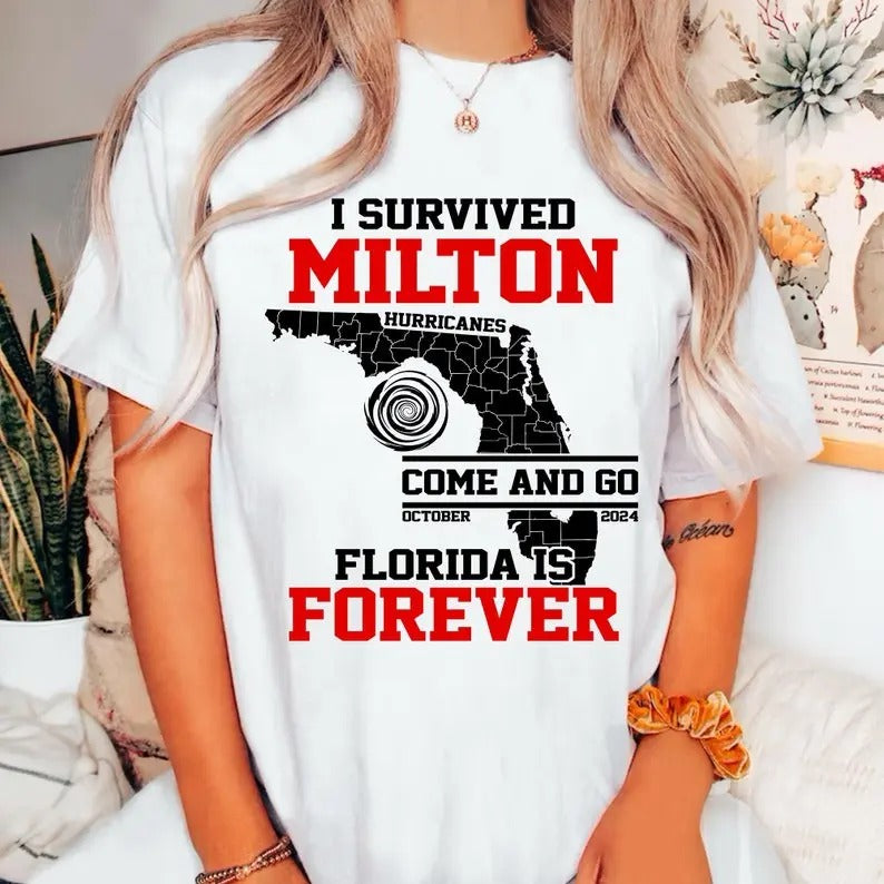 Hurricane Milton Survivor Tee - Flaunting 2024 Resilience