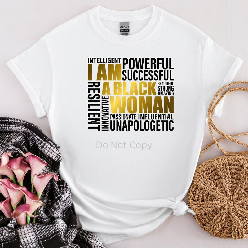 I Am A Black Woman DTF Transfer