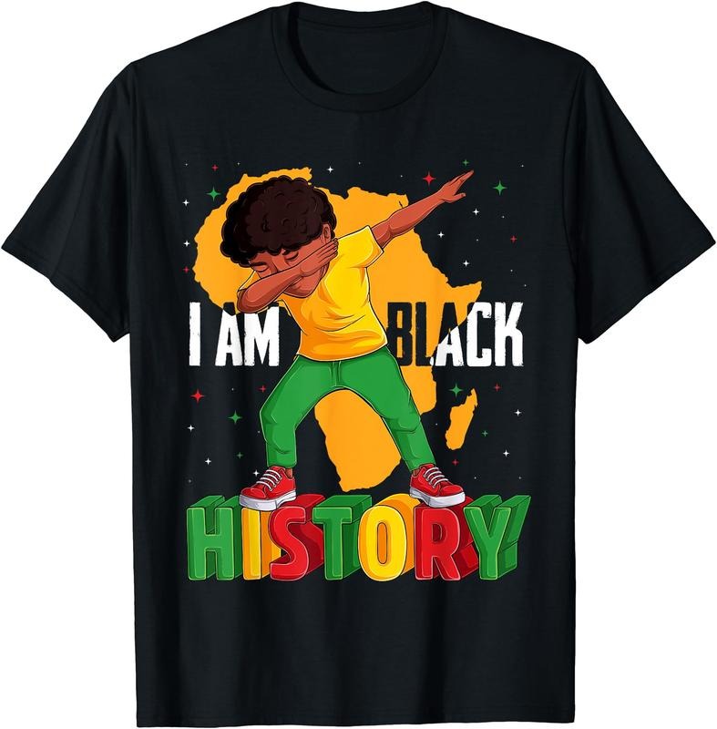 I Am Black History Boys Men Black History Month T-Shirt | Unisex cotton tee Gifts, Crewneck