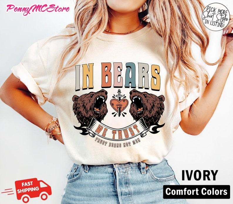 I Choose The Bear Shirt, Team Bear Shirt, Bear Vs Man, Fuck the Patriarchy, Equal Rights Shirt, Feminist Shirt, Medusa Shirt