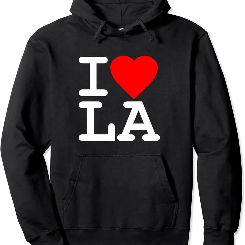 I Love Los Angeles Hoodie | Unisex Hooded Sweatshirt