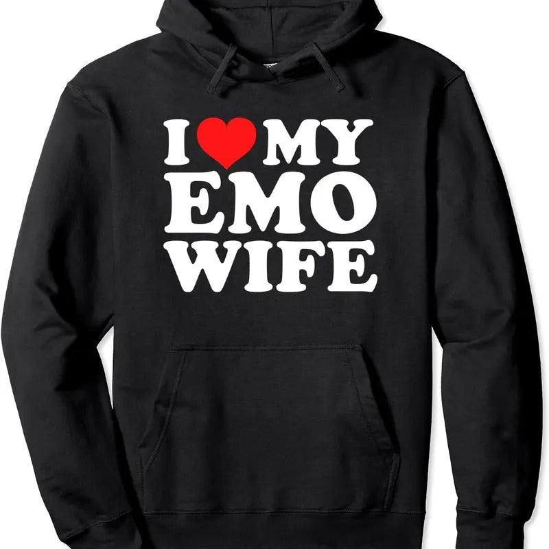 I Love My Emo Wife Hoodie | Unisex Hooded Sweatshirt