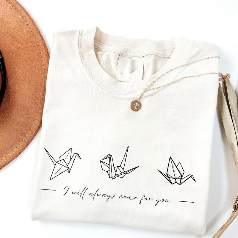 I Will Always Come For You Dramione Shirt, Manacled Book Lover, Draco Fanfic, Manacled, Paper Crane T-shirt, Bookish Gift