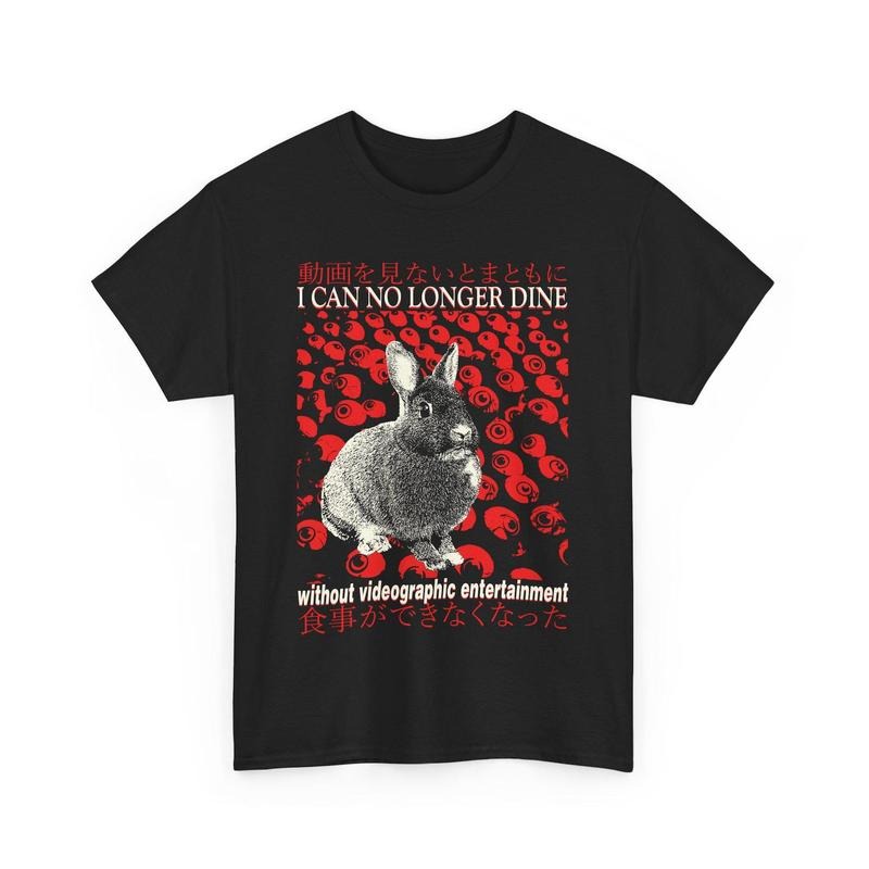 I can no longer dine Rabbit Vintage Japanese T-Shirt