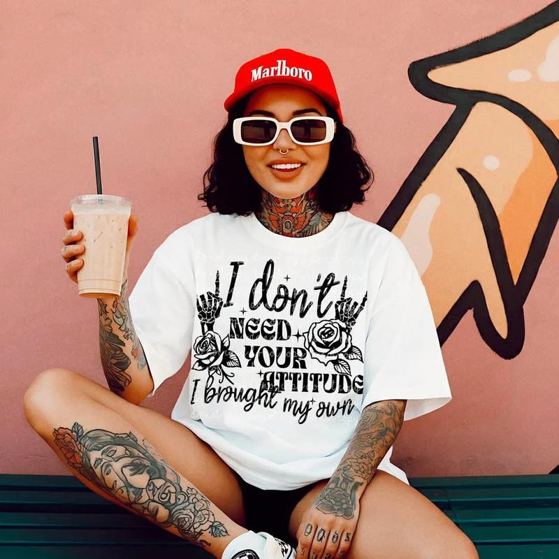 I dont need your attitude DTF Transfers - THIS IS NOT A SHIRT Hoodie, Sweatshirt | WearSparks.com