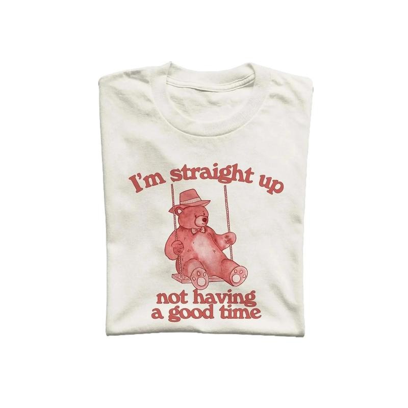 I'm Not Having A Good Time Unisex T Shirt, Vintage Drawing Tee, Weird T-Shirt, Graphic Tee
