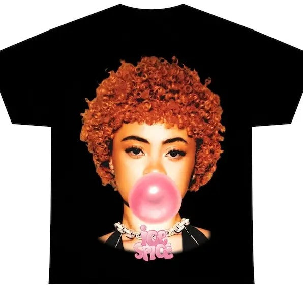 ICE SPICE T-SHIRT Rap Tee Certified Munch Concert Merch Rare Munch Vintage Style Face Hip Hop Graphic Print