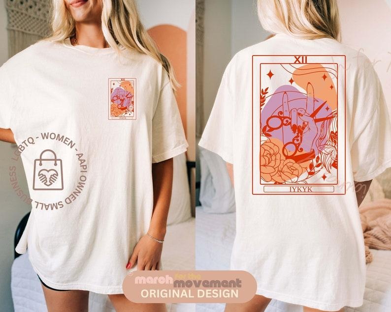 IYKYK Lesbian Sapphic Tarot Card Tshirt, Vintage Lesbian Tshirt, Cool Queer Shirt, March for the Movement T-shirt, sweater and Hoodie
