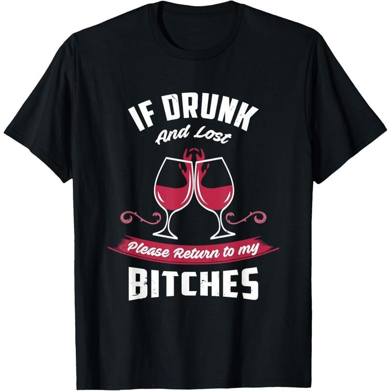 If Drunk and Lost | Funny Girls Night Out Party Drinking T-Shirt made in us Hoodie, Sweatshirt | WearSparks.com