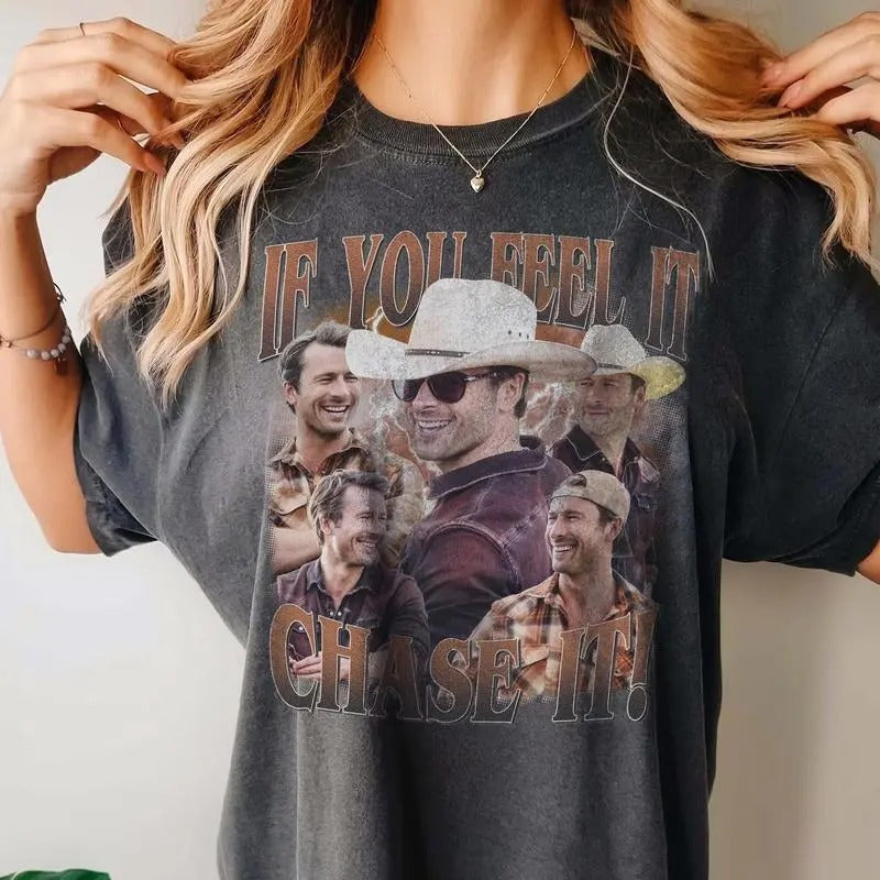 If You Feel It, Chasee It G.ildan T-shirt, Casual Fabric Cotton Round Neck Graphic Tees Gift For Men And Women Full Size Full Color Underwear Top Womenswear Crewneck Graphic Tees