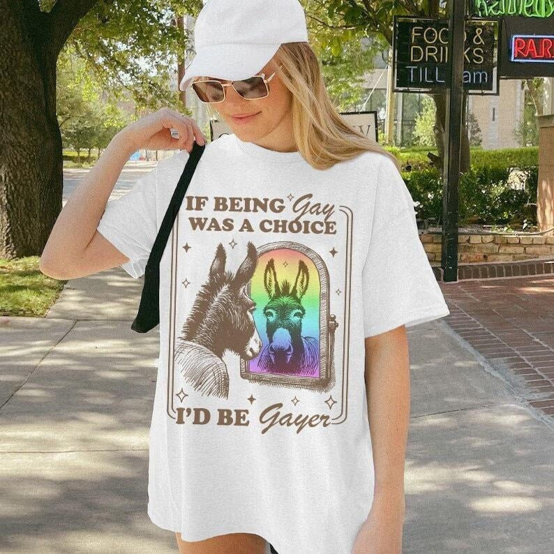 If being gay was a choice id be gayer | pride merch | funny gay shirt | funny lesbian shirt | bi pride shirt | subtle pride shirt |mlm pride T-shirt, sweater and Hoodie