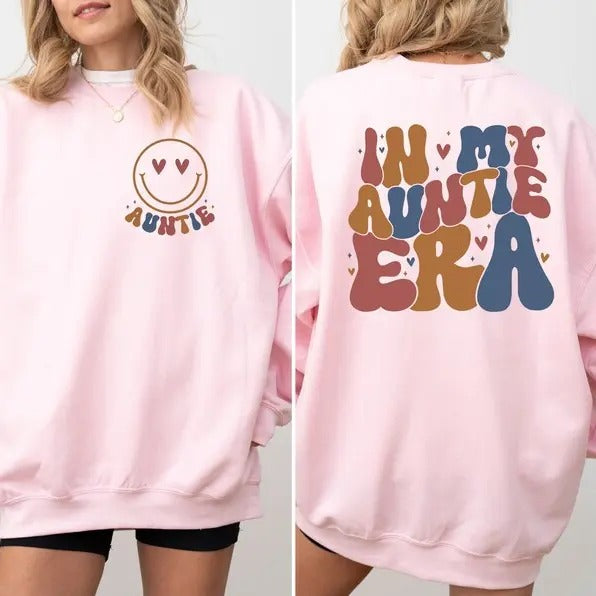 In My Auntie Era Shirt, Eras Sweatshirt, Cute Aunt Shirt, Cool Aunt Shirt, Auntie Xmas Shirt, In My Era Shirt, Baby Announcement for Aunt