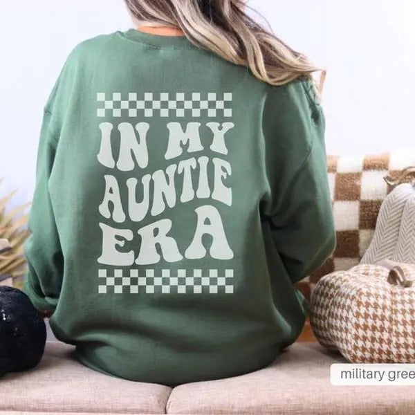 In My Auntie Era Sweatshirt, Aunt Era Sweater, Pregnancy Announcement for Aunt Shirt, Gifts for Auntie, Aunt Gift, Mothers Day Gifts