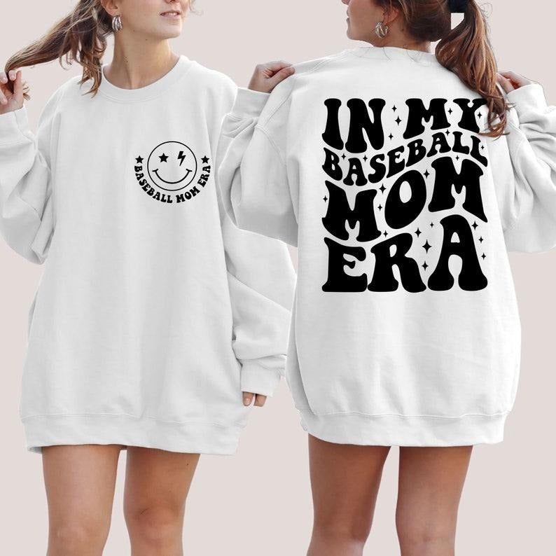 In My Baseball Mama Era Sweatshirt, In My Baseball Mom Era Sweatshirt, Baseball Mom Sweatshirt, Baseball Mama Shirt, Gift For Baseball Coach T-shirt, sweater and Hoodie Cotton