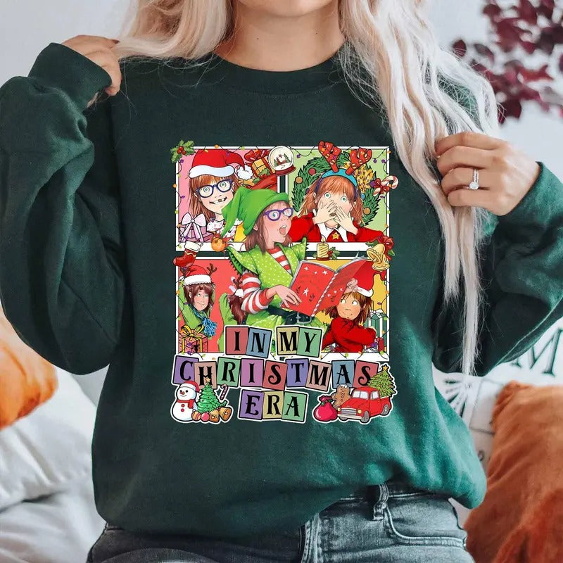 In My Christmas Era Shirt Junie B Jones Christmas Shirt Teacher Christmas Shirt Children's Book Christmas Shirt Book Lover Gift