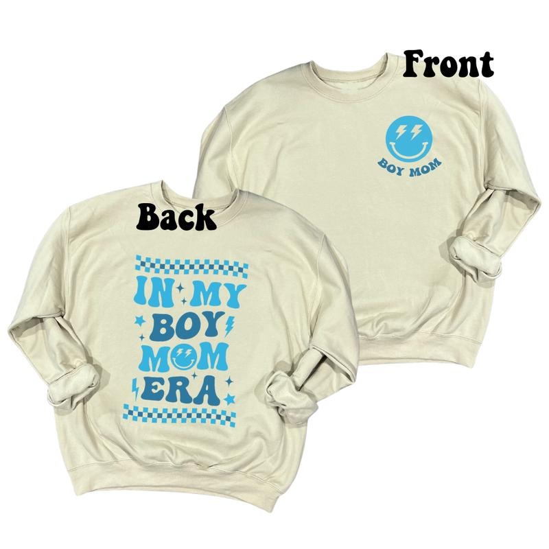 In My ERA Theme Boy mom Girl Mom crewneck Sublimation T-Shirt Sweaters Cotton Unisex cute shirts