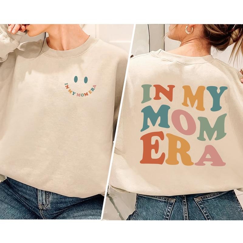 In My Mom Era Sweatshirt, Mama Hoodie, Cool Mom Sweatshirt, Mom Era Sweatshirt, New Mom Crewneck, Mom Birthday Hoodie, Cool Moms Club Shirt, Vintage Mama Shirt