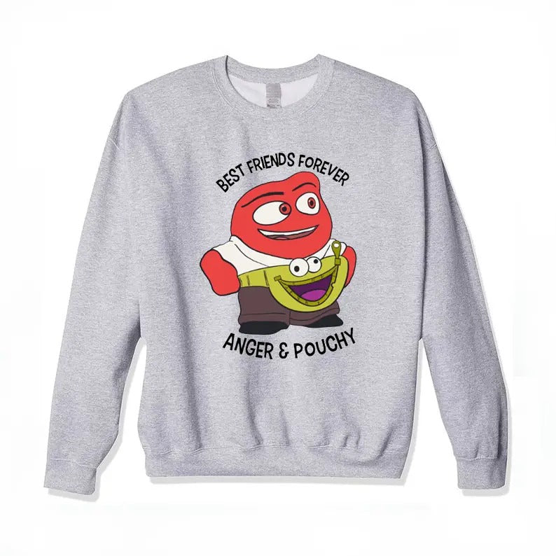 Inside Out 2 Movie Shirt, Anger and Pouchy Shirt, Joy Disgust Fear Sadness Anger Tee, Inside Out Characters Shirt, Inside Out 2 Shirt,, Mental Health Matter Shirt, Emotional support shirt, Feelings shirt, Inside Out 2shirt