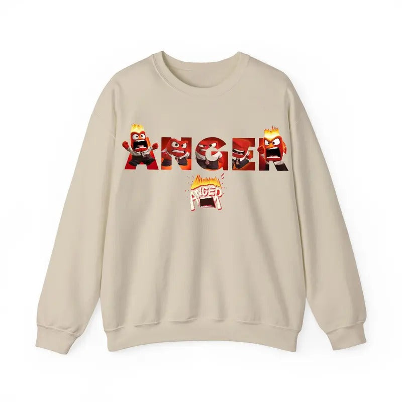 Inside Out 2 Movie Shirt, inside out shirt, inside out feelings, Inside out feeling shirt, Anger Shirt, Emotional support shirt, Feelings shirt, Inside Out 2shirt, Anger Emotions Shirt