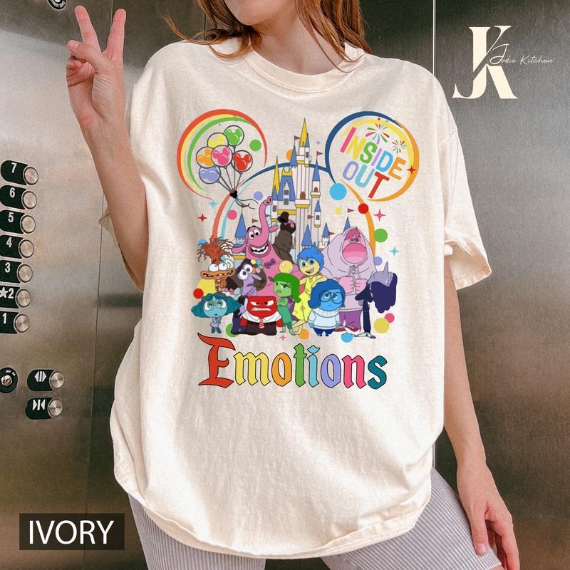 Inside Out Comfort Colors Shirt,Inside Out Characters Shirts ,It's Okay To Feel All The Feels Shirt, Emotions Portrait T-shirt, Mental Health Awareness Tee, Speech Therapy Shirt