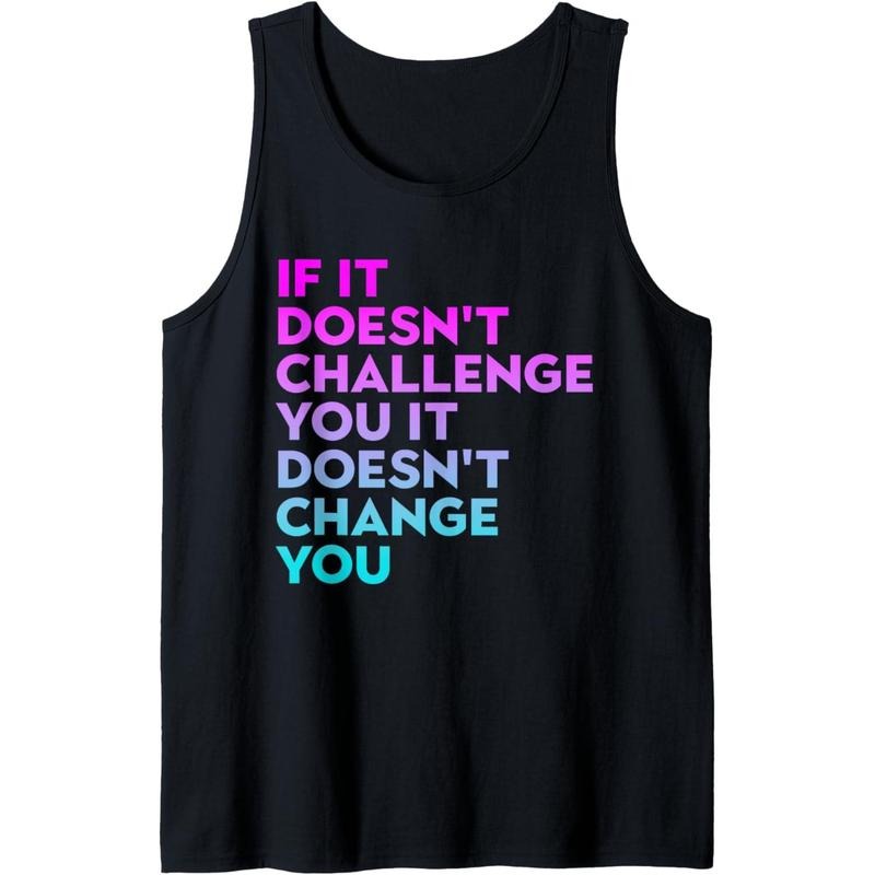 Inspirational Workout Motivational Gym Workout Quote Sayings Tank Top Made in USA