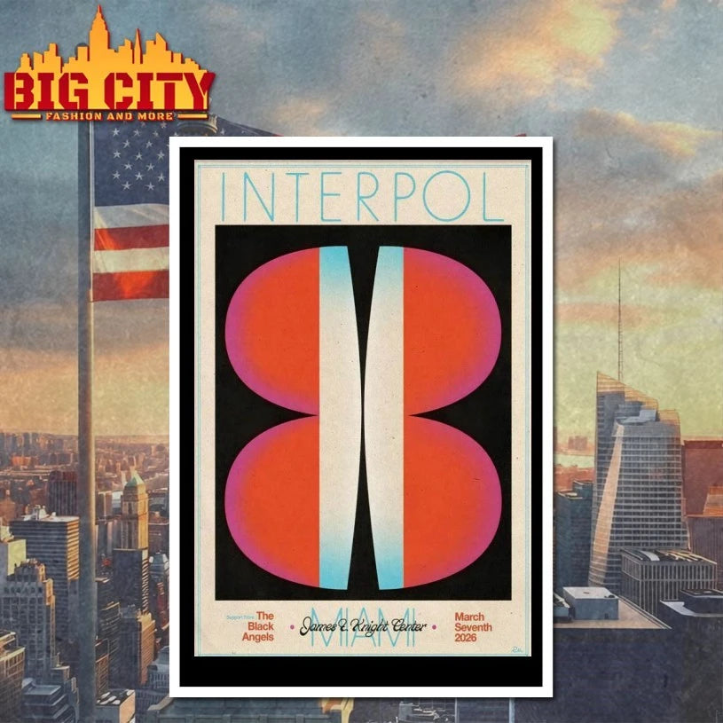 Interpol Miami FL Event Mar 7 2026 Poster shirt