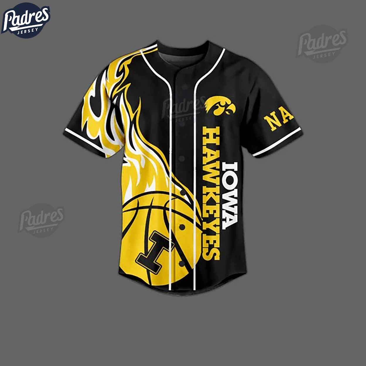 Iowa Hawkeyes Basketball Team Custom NCAA Baseball Jersey - Padres Jersey Oasis: Elevate Your Baseball Style Game