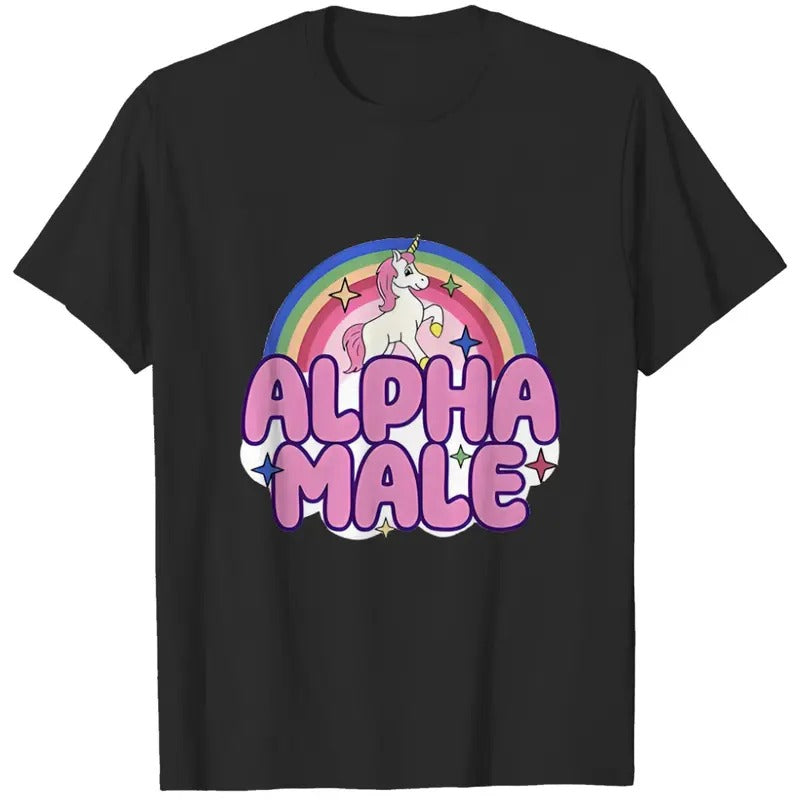 Ironic Alpha Male Unicorn Rainbow, Funny Unisex Tshirt, Bella Canvas Tee, Funny Shirt T-shirt, sweater and Hoodie Sweatshirt