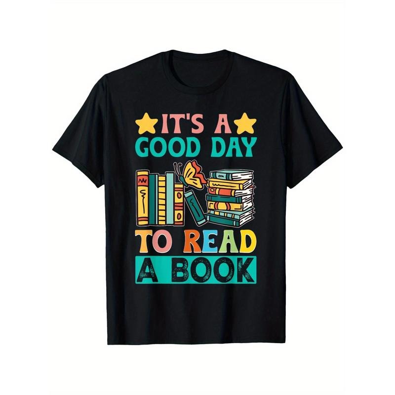 It'S A Good Day To Read A Book Lover Bookwom Reading T-Shirt, 100% Cotton, Thanksgiving Christmas New Year Gift for Men Women Family Friends, S-XXXL, Black Made in USA