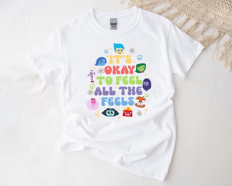 It's Okay To Feel All The Feels Shirt, Mental Health Matter Shirt, Emotional support shirt, Feelings shirtstyle{n002}2