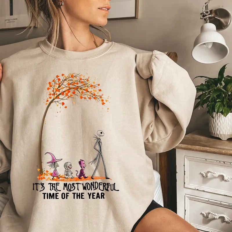 It's the Most Wonderful Time of the Year Sweatshirt, Halloween Sweatshirt, Vintage Halloween Sweatshirt, Autumn Fall...