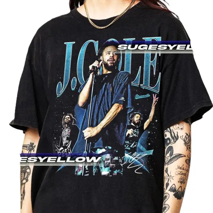 J. Cole Unisex Softstyle T-Shirt, Classic Hip Hop Artist Tee, Dreamville Fan Apparel, Rap Lyrics Shirt, Urban Streetwear, Music Concert Merch