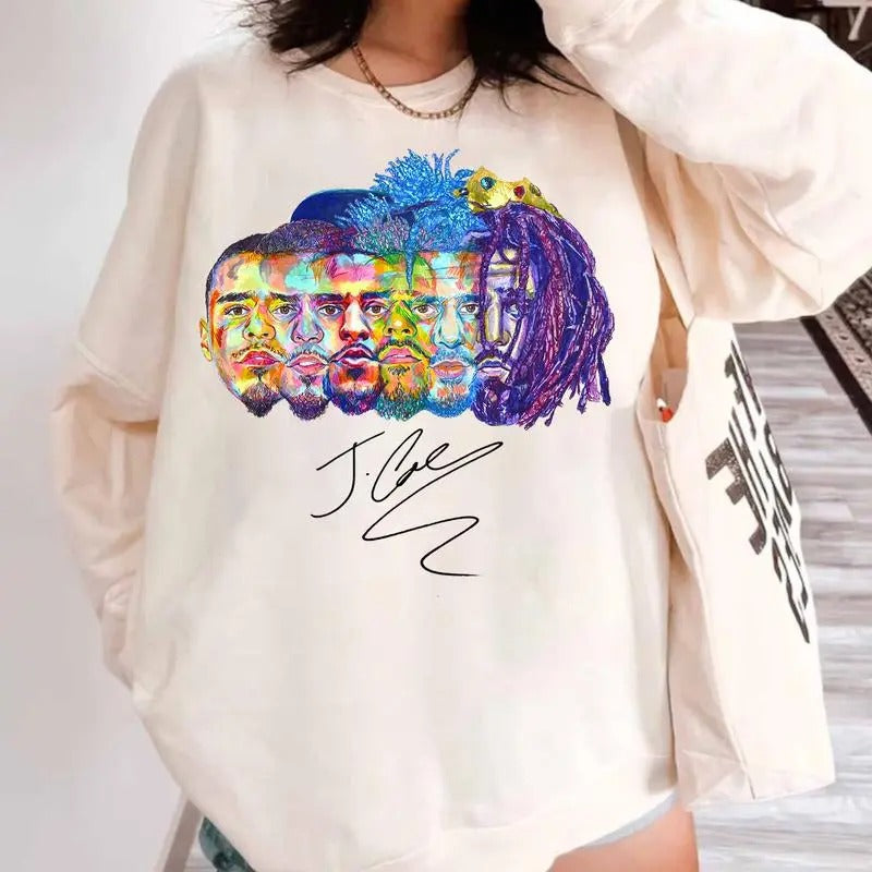 J Cole Evolution Dreamville Vintage T-Shirt, J Cole Shirt, Rap Hip Hop, J Cole Merch Men Women Top Womenswear Hoodie,...